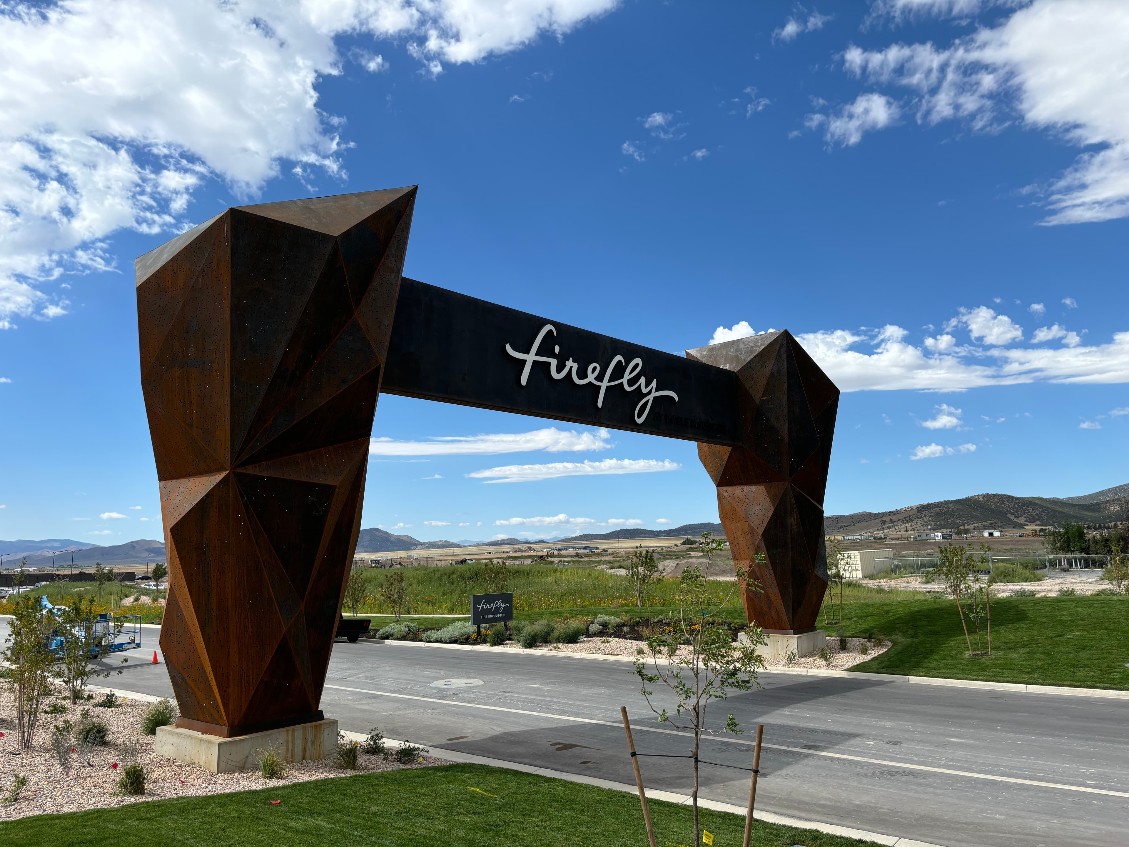Firefly Entrance Arch — wide shot